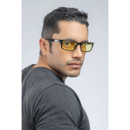 GUNNAR kancelářske/herní brýle  RIOT ONYX jantarová skla BLF 65 GUNNAR focus