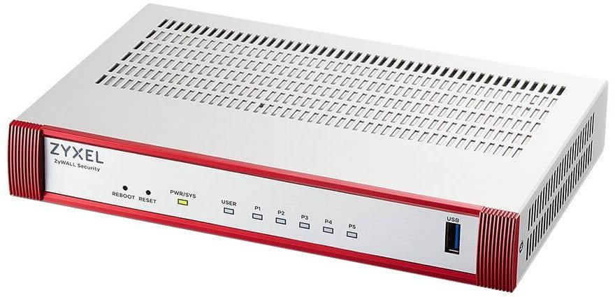 Zyxel USG FLEX 50 HP, 5 Gigabit user-definable ports, 1*1G PoE+, 1*USB s 1 YR Entry Defense Pack