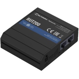 Teltonika RUT200 průmyslový LTE router s ethernetovou zálohou, 2x Eth, LTE Cat4/3G/2G, Wi-Fi