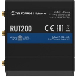 Teltonika RUT200 průmyslový LTE router s ethernetovou zálohou, 2x Eth, LTE Cat4/3G/2G, Wi-Fi