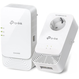 Zestaw TP-Link PGW2440 KIT Powerline adapter, G.hn2400, zestaw 1× PGW2440 + 1× PG2400P, WiFi AX1800
