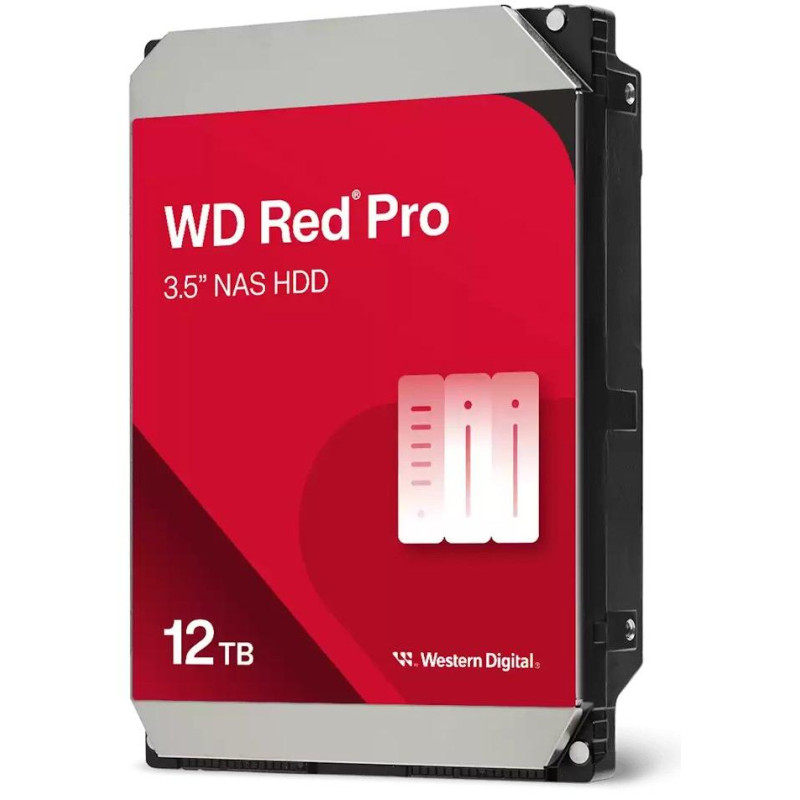 WD RED Pro 12TB / WD103KFBX / SATA 6 Gb/s / Wewnętrzny 3,5" / 7200 obr./min / 512 MB