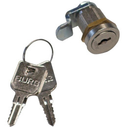 Triton Round lock BURG for plastic rotary handle TRITON + 2x universal keys