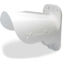 Uchwyt XtendLan z osłoną do kamery UniFi G5 Turret Ultra, tworzywo sztuczne odporne na promieniowanie UV, do użytku na zewnątrz,