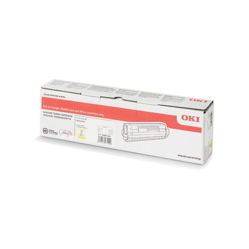 OKI originální toner 46861305, yellow, 10000str., OKI C824, 834, 844