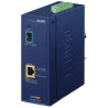 Planet IXT-900-1X1UP industrial converter 1x 10G Base-T 802.3bt PoE++ / SFP+ 10G Base-X, IP40, -40~75°C, dual power