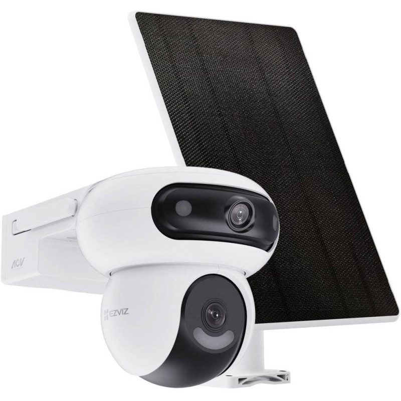 EZVIZ IP kamera HB90 kit/ PTZ/ Wi-Fi/2x 4Mpix/ krytí IP65/ objektiv 2,8 + 6mm/ H.265/ IR až 35m/ + 8W solární panel