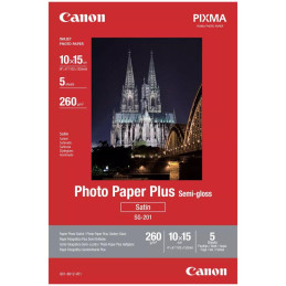 Papier fotograficzny Canon SG-201 półbłyszczący 10x15 (5 arkuszy)