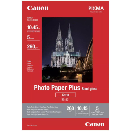 Canon photo paper SG-201 Semi-Gloss 10x15 (5 sheets)