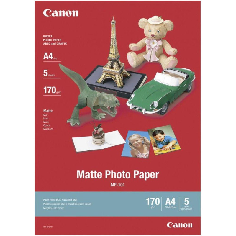 Canon photo paper MP-101 A4 Matte (5 sheets)