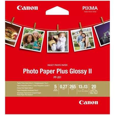 Canon Fotopapier PP-201 5x5inch 20SH (20 Blatt)