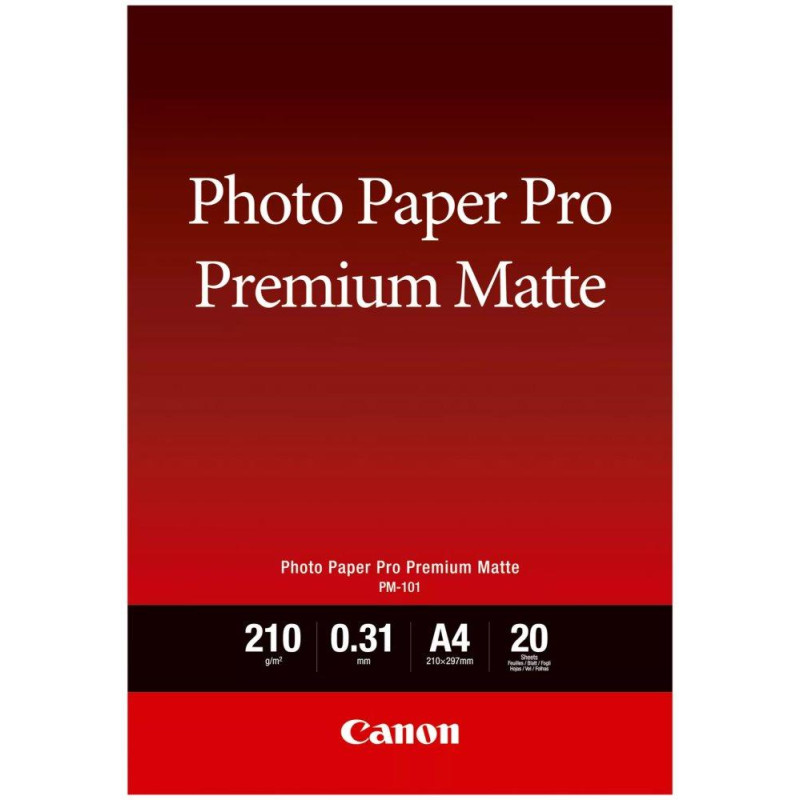 Canon Fotopapier PM-101 Premium Matt A4 20 Blatt