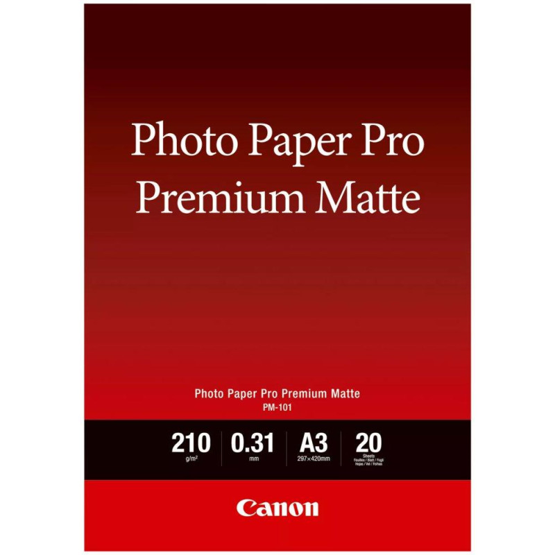 Canon fotopapír  PM-101   Premium Matte A3 20 listů