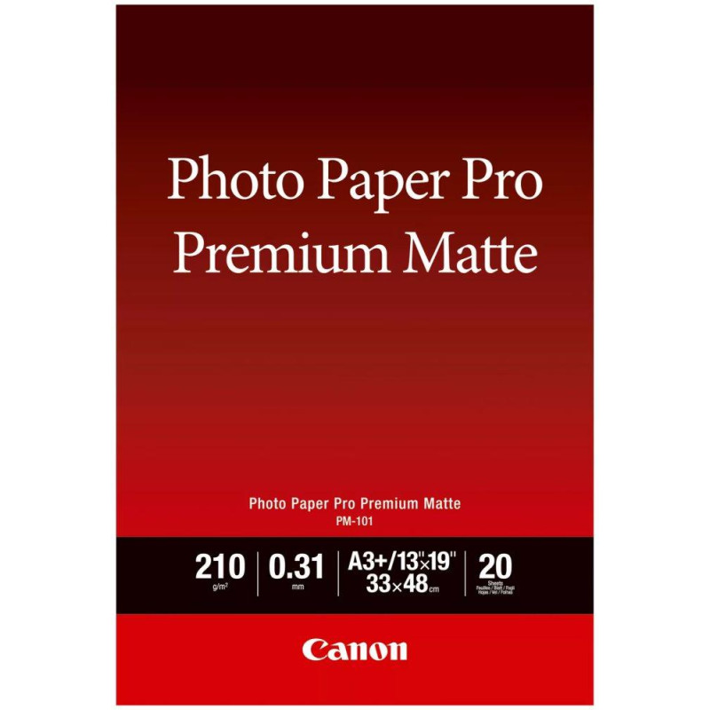 Canon fotopapír  PM-101  Premium Matte A3+ 20 listů