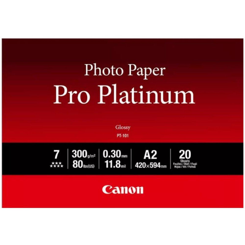 Canon photo paper PT-101 Platinum A2 20 sheets