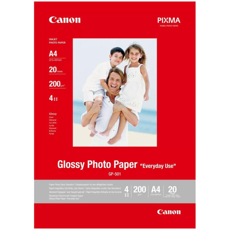 Canon Fotopapier GP-501 glänzend A4 20 Blatt
