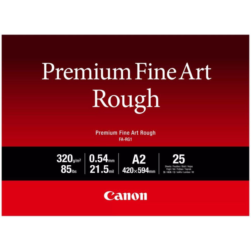 Canon fotopapier FA-RG1 Premium FineArt Rough A2 25 listov