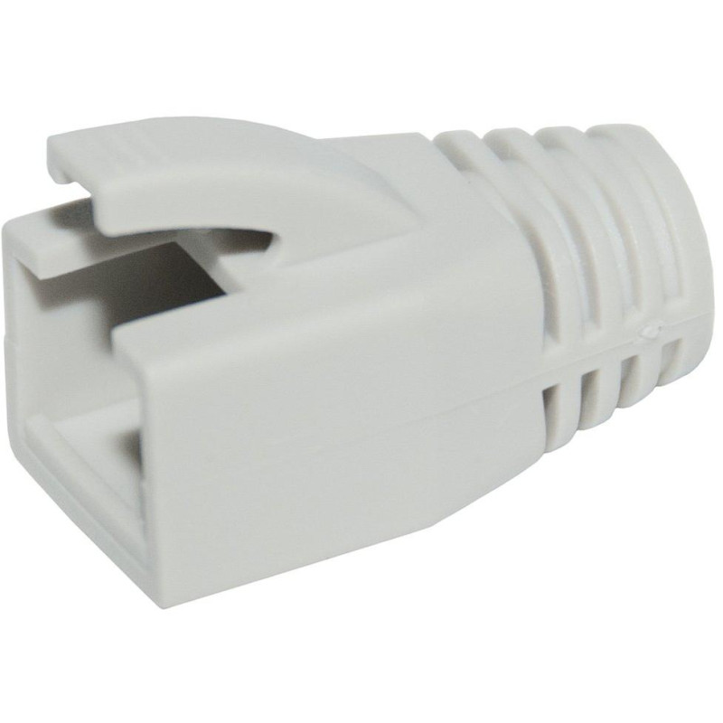 Solarix RJ45 Snag Proof Schutz grau S45SP-GY-6A/S45SP-GY-8.0 für Kabel mit einem Gesamtdurchmesser von bis zu 8,0 mm