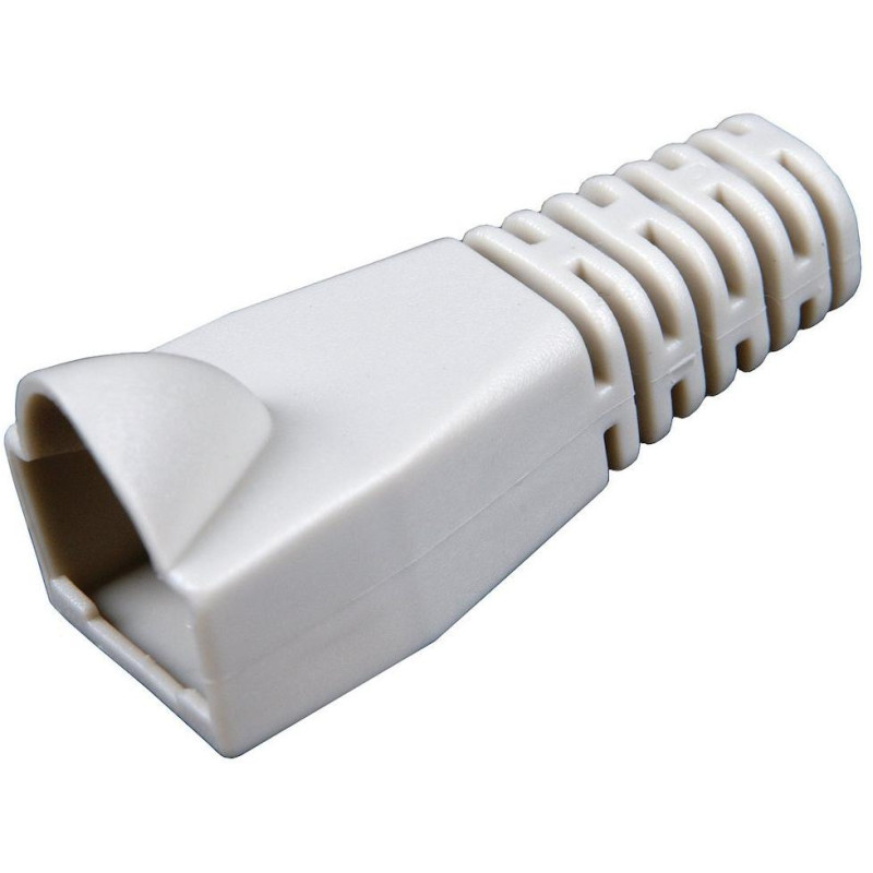 Osłona przeciwzwarciowa Solarix RJ45 szara S45SP-GY do kabli o średnicy całkowitej do 5,5 mm