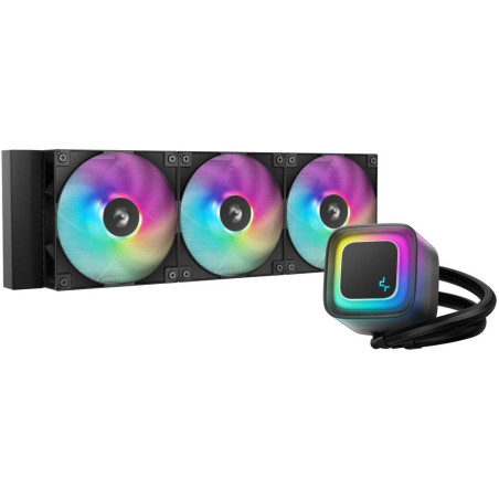 Chłodnica wodna DEEPCOOL LE360 V2 / 3x120 PWM ARGB wentylator / wyświetlacz / czarny