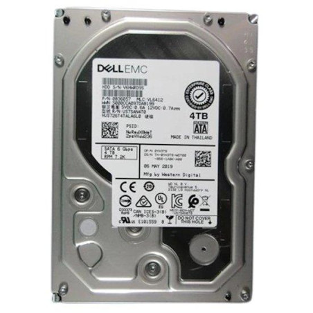 DELL Festplatte 4TB/ 7,2K/ SATA 6Gbps/ 512n/ 3,5"/ verkabelt/ für PowerEdge T160