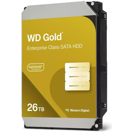 WD GOLD 26 TB / WD261KRYZ / SATA 6 Gb/s / intern 3,5 Zoll / 7200 U/min / 512 MB