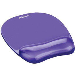 FELLOWES Mauspad und Handballenauflage CRYSTAL Gel lila