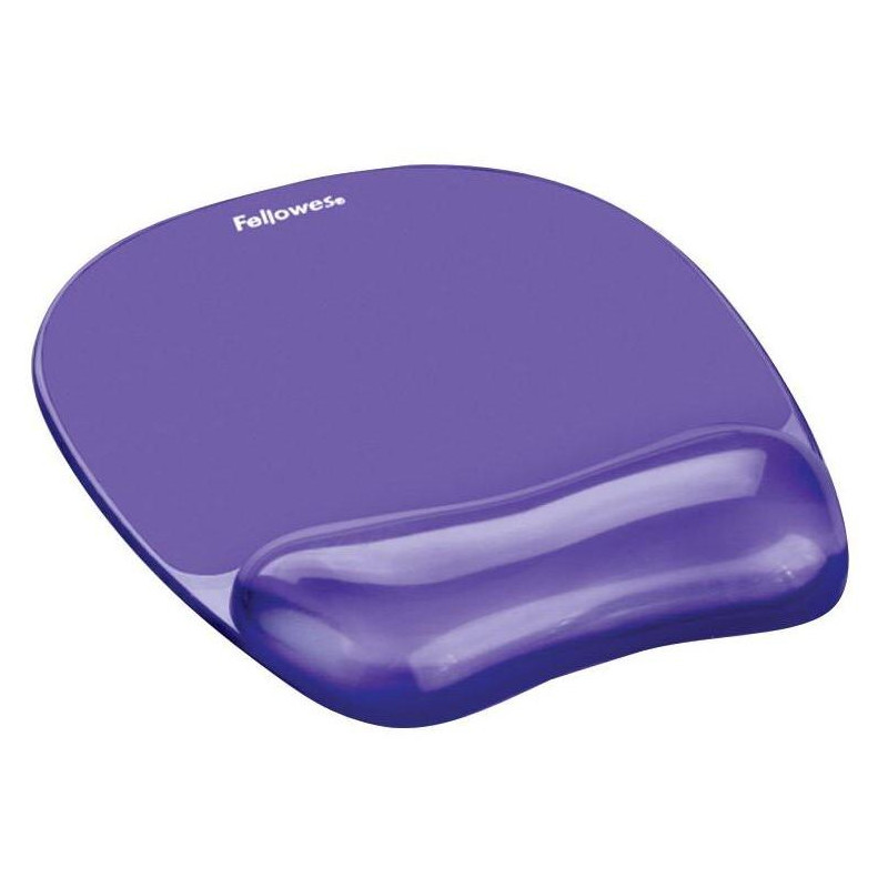 FELLOWES Mauspad und Handballenauflage CRYSTAL Gel lila