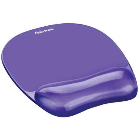 FELLOWES mouse pad and wrist rest CRYSTAL gel purple