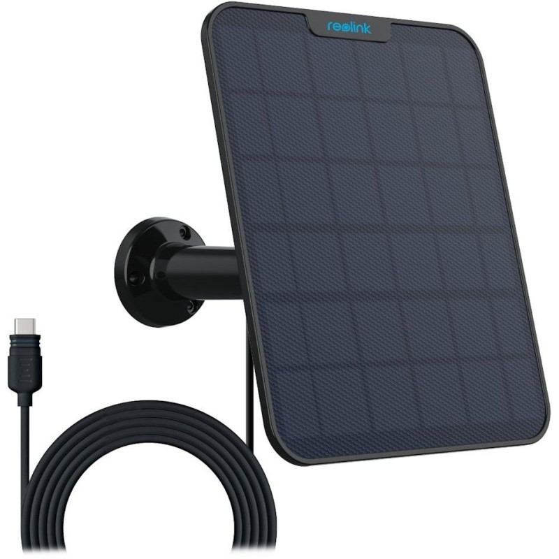 Reolink Solar Panel 2 für batteriebetriebene Reolink Kameras, 6W, USB-C, schwarz