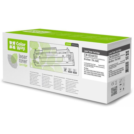 Toner kompatybilny COLORWAY do BROTHER TN-248C/ Cyan/ 1000 stron