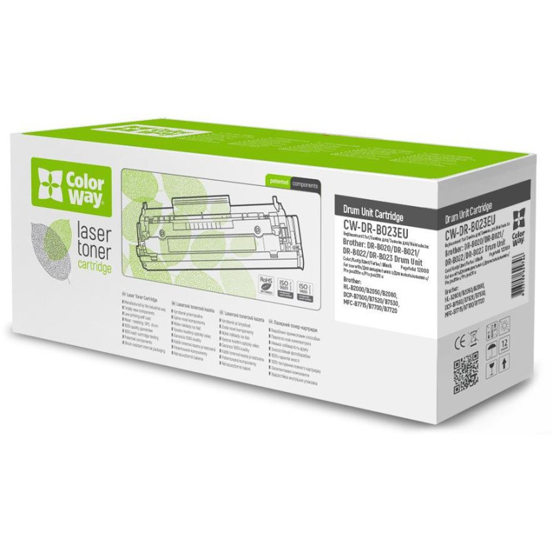 COLORWAY compatible drum unit with BROTHER DR-B023/ capacity 12,000 pages