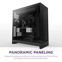 NZXT skříň H9 Flow dvoukomorová ATX / 3x140mm fan / 1x120mm / perforovaný top / proskl. bočnice, front / černá