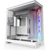 NZXT skříň H9 Flow ARGB dvoukomorová ATX / 3xRGB 140 mm / 1x 120mm fan / prosklená / bílá