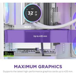 NZXT skříň H9 Flow RGB dvoukomorová ATX / 1x140 RGB mm / 1x 120mm RGB fan  / prosklená / bílá