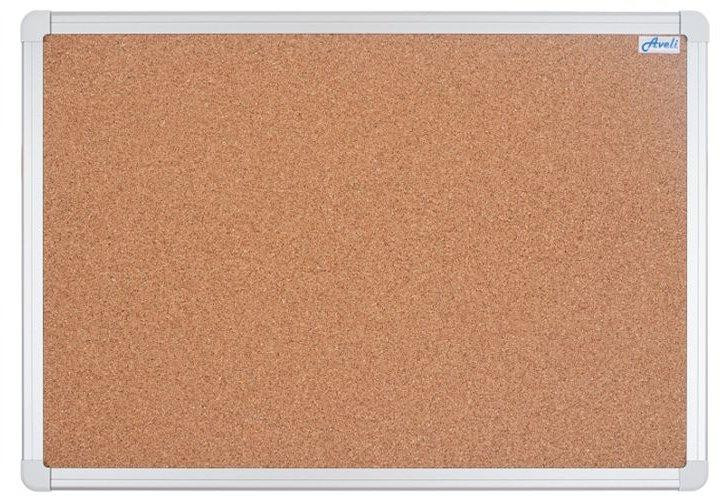 AVELI Korková nástenka / 40x60 cm / hliníkový rám