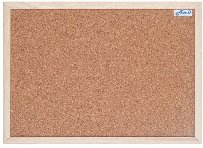 AVELI Korková nástenka/ 60x90 cm/ drevený rám