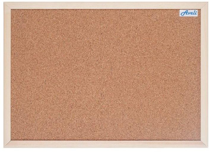 AVELI Korková nástenka/ 90x150 cm/ drevený rám