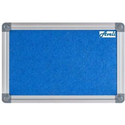AVELI Textile noticeboard/ 45x60 cm/ blue/ aluminum frame