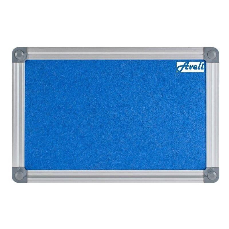 AVELI Textile noticeboard/ 45x60 cm/ blue/ aluminum frame