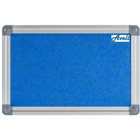 AVELI Textile noticeboard/ 45x60 cm/ blue/ aluminum frame