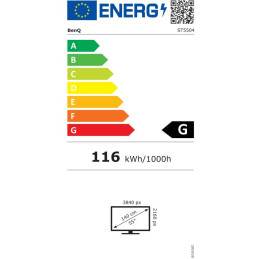 BENQ panel 55" ST5504/ Digital Signage/ UHD 4K/ provoz 18/7/ 2x HDMI/ RJ45/ 2x USB/ Android