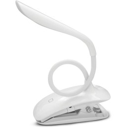 Colorway stolní LED lampa / CW-DL04FCB-W/ Integrovaná baterie / Klip na uchycení/ Bílá