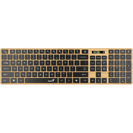 GENIUS Slimstar 7250BT/ wireless 2.4GHz + BT5.0/ Copilot/ USB/ pine color + black/ CZ+SK layout