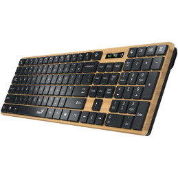 GENIUS Slimstar 7250BT/ bezdrátová 2,4GHz + BT5.0/ Copilot/ USB/ barva borovice + černá/ CZ+SK layout