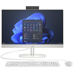 HP ProOne 245 G10/ AiO/ Ryzen 5 7520U/ 16GB/ 512GB SSD/ Radeon™Grafik/ 23,8"FHD, matt/ W11P/ Tastatur+Maus/ weiß