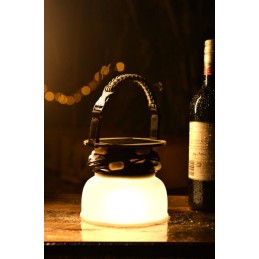 IMMAX solární kempingová lampička s integrovaným RGB LED světelným řetězem/ 10W/ IP65/ USB-C