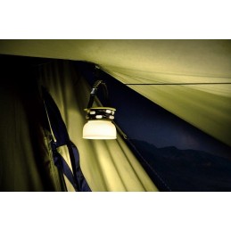 IMMAX solární kempingová lampička s integrovaným RGB LED světelným řetězem/ 10W/ IP65/ USB-C