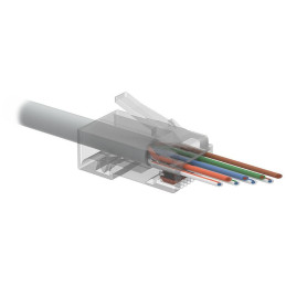 Złącze Solarix EASY Universal RJ45 CAT6 UTP 8p8c do przewodów i kabli SXRJ45-6-UTP-EASY