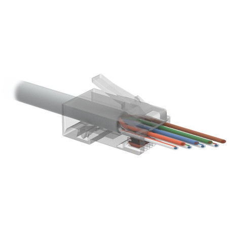 Złącze Solarix EASY Universal RJ45 CAT6 UTP 8p8c do przewodów i kabli SXRJ45-6-UTP-EASY